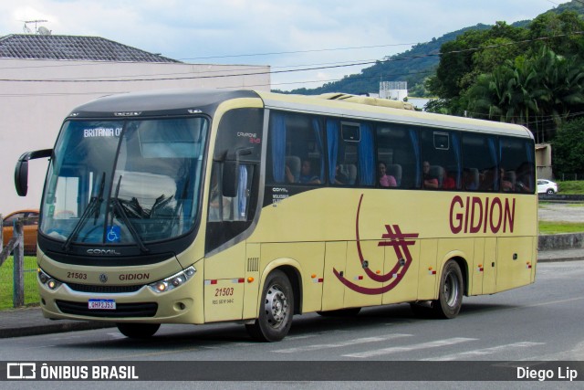 Gidion Transporte e Turismo 21503 na cidade de Joinville, Santa Catarina, Brasil, por Diego Lip. Número da foto: #13112508.