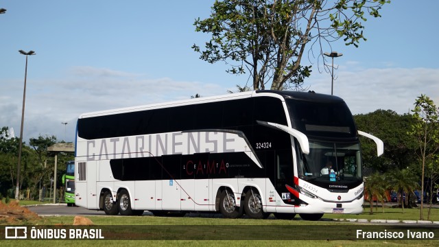 Auto Viação Catarinense 324324 na cidade de Florianópolis, Santa Catarina, Brasil, por Francisco Ivano. Número da foto: #13112910.