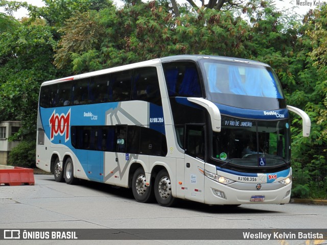 Auto Viação 1001 RJ 108.326 na cidade de São Paulo, São Paulo, Brasil, por Weslley Kelvin Batista. Número da foto: #13111005.