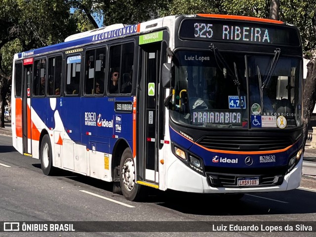 Viação Ideal B28630 na cidade de Rio de Janeiro, Rio de Janeiro, Brasil, por Luiz Eduardo Lopes da Silva. Número da foto: #13111089.