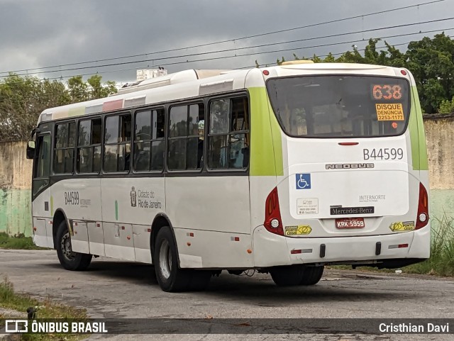 Auto Viação Três Amigos B44599 na cidade de Rio de Janeiro, Rio de Janeiro, Brasil, por Cristhian Davi. Número da foto: #13111327.