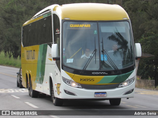 Empresa Gontijo de Transportes 19855 na cidade de São Domingos do Prata, Minas Gerais, Brasil, por Adrian Sena. Número da foto: #13110074.