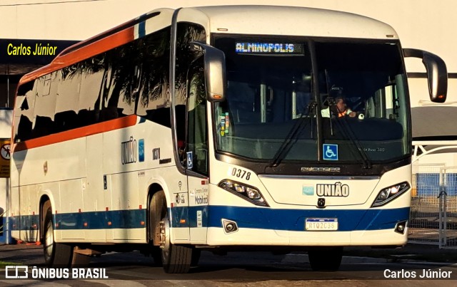 Expresso União 10378 na cidade de Goiânia, Goiás, Brasil, por Carlos Júnior. Número da foto: #13112610.