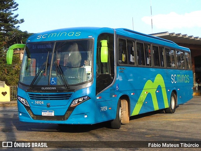 SC Minas Transportes 74924 na cidade de Três Corações, Minas Gerais, Brasil, por Fábio Mateus Tibúrcio. Número da foto: #13110992.