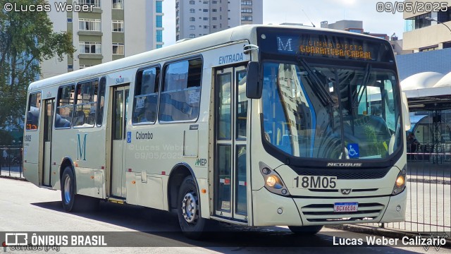 Viação Santo Ângelo 18M05 na cidade de Curitiba, Paraná, Brasil, por Lucas Weber Calizario. Número da foto: #13110174.