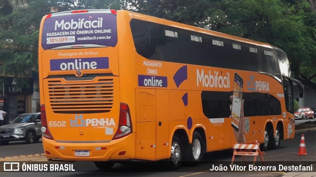 Empresa de Ônibus Nossa Senhora da Penha 6502 na cidade de Maringá, Paraná, Brasil, por João Vitor Bezerra Destefani. Número da foto: #13110222.