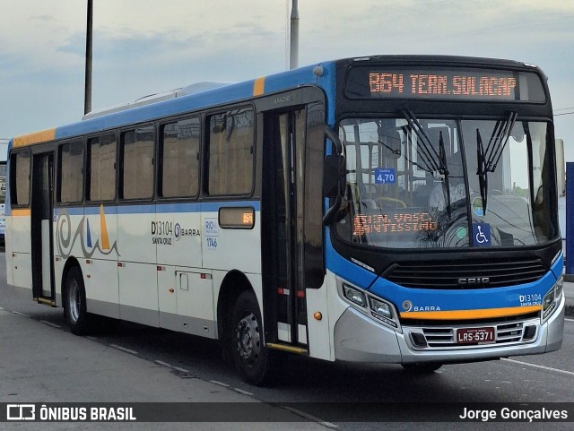 Transportes Barra D13104 na cidade de Rio de Janeiro, Rio de Janeiro, Brasil, por Jorge Gonçalves. Número da foto: #13115119.