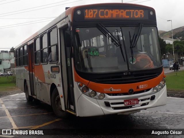 Viação Mirante A02051 na cidade de Nova Iguaçu, Rio de Janeiro, Brasil, por Augusto César. Número da foto: #13115837.