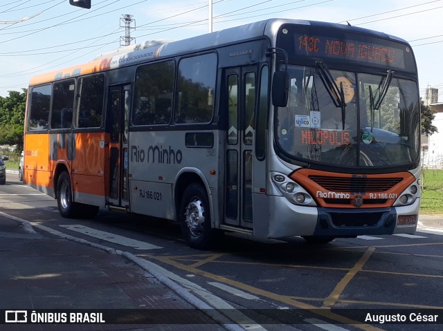 Transturismo Rio Minho RJ 166.021 na cidade de Nova Iguaçu, Rio de Janeiro, Brasil, por Augusto César. Número da foto: #13115922.