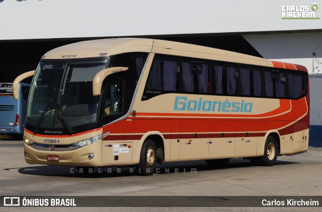 Auto Viação Goianésia 177003-1 na cidade de Goiânia, Goiás, Brasil, por Carlos Kircheim. Número da foto: #13114501.