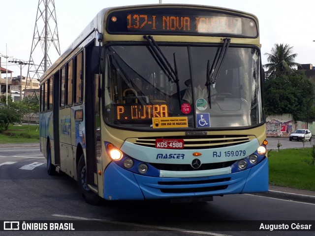 Master Transportes Coletivos de Passageiros RJ 159.079 na cidade de Nova Iguaçu, Rio de Janeiro, Brasil, por Augusto César. Número da foto: #13115950.