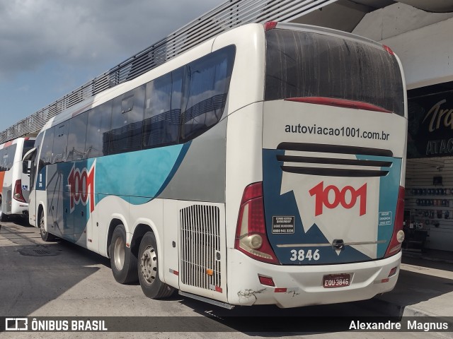 Auto Viação 1001 3846 na cidade de Rio de Janeiro, Rio de Janeiro, Brasil, por Alexandre  Magnus. Número da foto: #13113833.