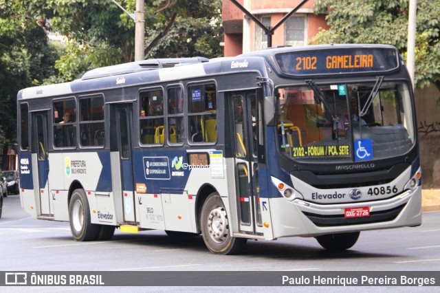 Viação Euclásio 40856 na cidade de Belo Horizonte, Minas Gerais, Brasil, por Paulo Henrique Pereira Borges. Número da foto: #13114213.