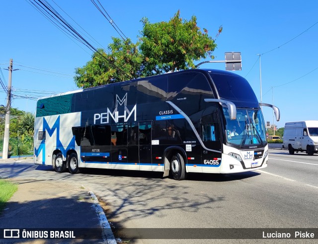Empresa de Ônibus Nossa Senhora da Penha 64055 na cidade de São Paulo, São Paulo, Brasil, por Luciano  Piske. Número da foto: #13115680.