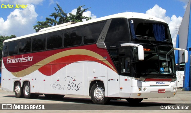 Auto Viação Goianésia 156003-4 na cidade de Goiânia, Goiás, Brasil, por Carlos Júnior. Número da foto: #13114757.