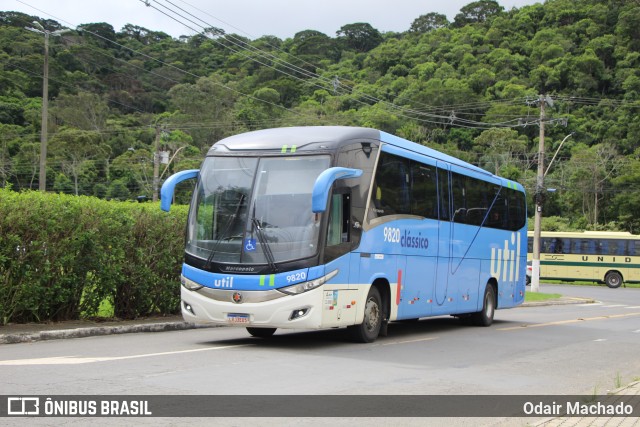 UTIL - União Transporte Interestadual de Luxo 9820 na cidade de Juiz de Fora, Minas Gerais, Brasil, por Odair Machado. Número da foto: #13113396.