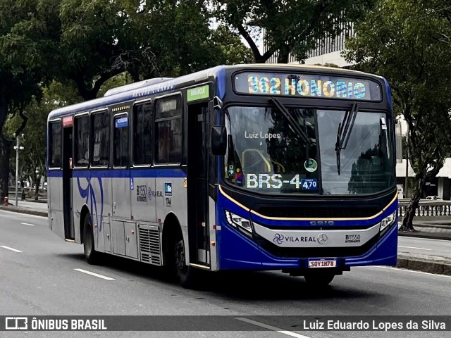 Viação Vila Real B11550 na cidade de Rio de Janeiro, Rio de Janeiro, Brasil, por Luiz Eduardo Lopes da Silva. Número da foto: #13116095.
