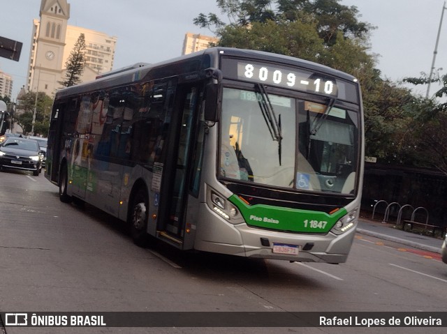 Viação Santa Brígida 1 1847 na cidade de São Paulo, São Paulo, Brasil, por Rafael Lopes de Oliveira. Número da foto: #13113327.