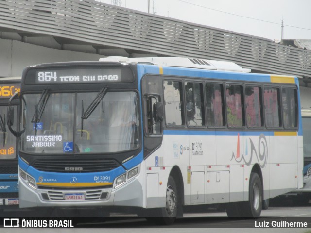 Transportes Barra D13091 na cidade de Rio de Janeiro, Rio de Janeiro, Brasil, por Luiz Guilherme. Número da foto: #13114788.