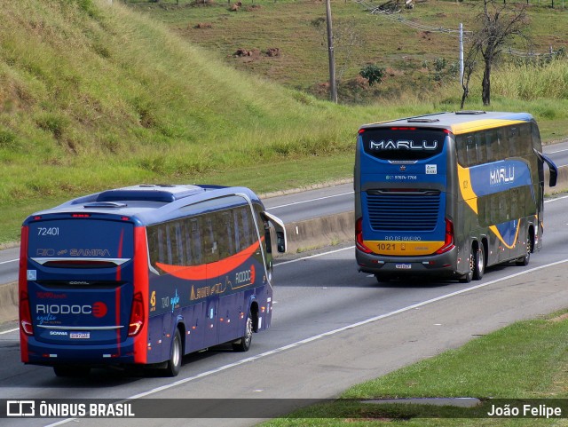 Viação Riodoce 72401 na cidade de Canas, São Paulo, Brasil, por João Felipe. Número da foto: #13115802.