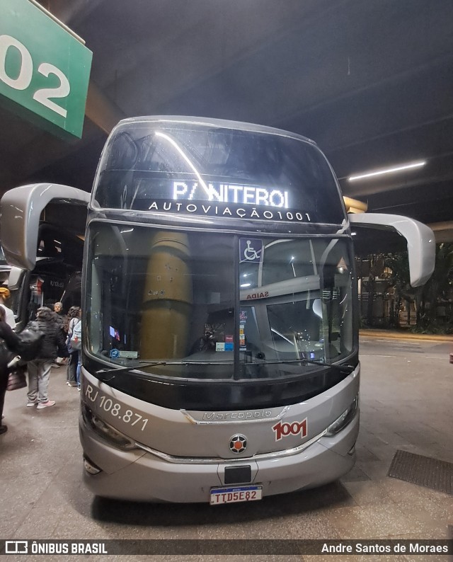 Auto Viação 1001 RJ 108.871 na cidade de São Paulo, São Paulo, Brasil, por Andre Santos de Moraes. Número da foto: #13113463.