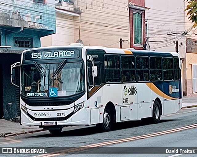 Viação Elite 2375 na cidade de Volta Redonda, Rio de Janeiro, Brasil, por David Freitas. Número da foto: #13113020.