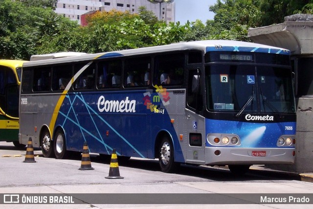 Viação Cometa 7655 na cidade de São Paulo, São Paulo, Brasil, por Marcus Prado. Número da foto: #13114983.