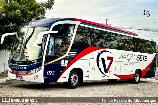 Viação Sete 022 na cidade de Teresina, Piauí, Brasil, por Felipe Pessoa de Albuquerque. Número da foto: #13114562.