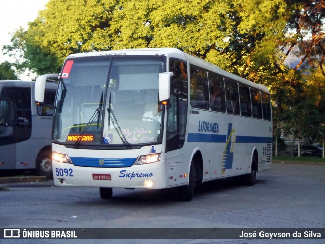 Litorânea Transportes Coletivos 5092 na cidade de São Paulo, São Paulo, Brasil, por José Geyvson da Silva. Número da foto: #13115500.