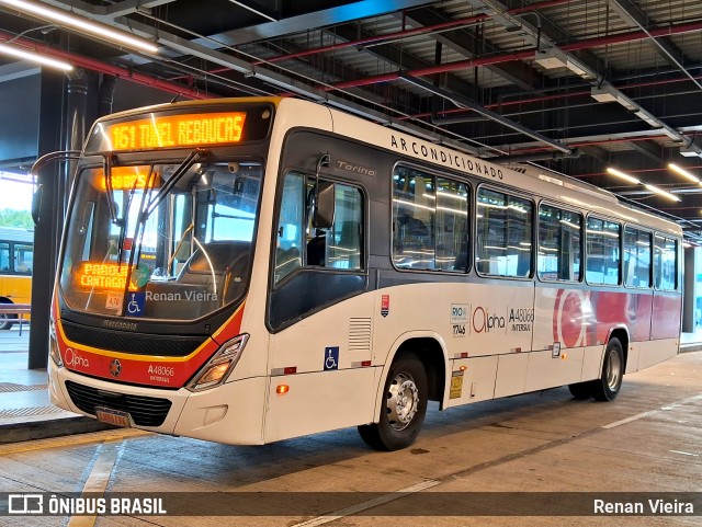 Auto Viação Alpha A48066 na cidade de Rio de Janeiro, Rio de Janeiro, Brasil, por Renan Vieira. Número da foto: #13114602.