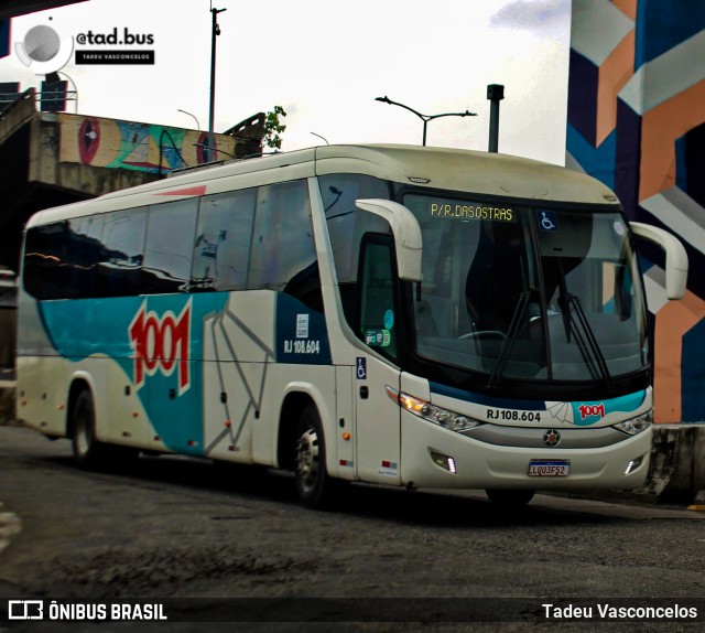 Auto Viação 1001 RJ 108.604 na cidade de Rio de Janeiro, Rio de Janeiro, Brasil, por Tadeu Vasconcelos. Número da foto: #13116487.