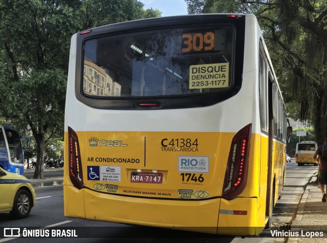 Real Auto Ônibus C41384 na cidade de Rio de Janeiro, Rio de Janeiro, Brasil, por Vinicius Lopes. Número da foto: #13118419.