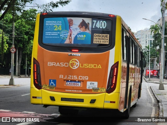 Empresa de Transportes Braso Lisboa RJ 215.019 na cidade de Rio de Janeiro, Rio de Janeiro, Brasil, por Brenno Santos. Número da foto: #13117269.