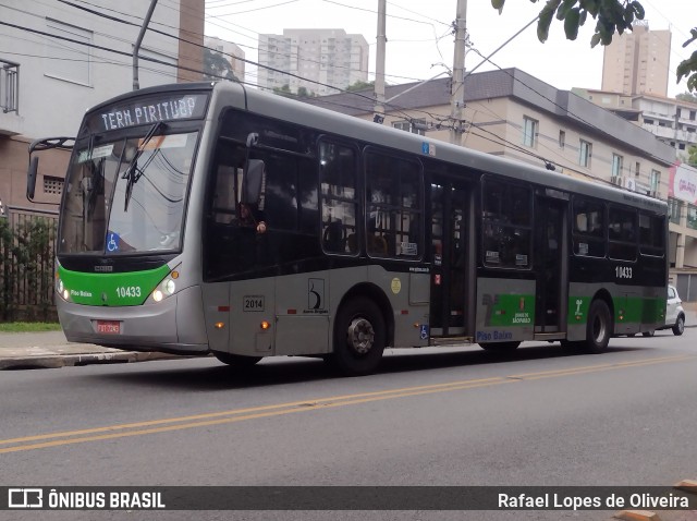 Viação Santa Brígida 1 0433 na cidade de São Paulo, São Paulo, Brasil, por Rafael Lopes de Oliveira. Número da foto: #13117574.