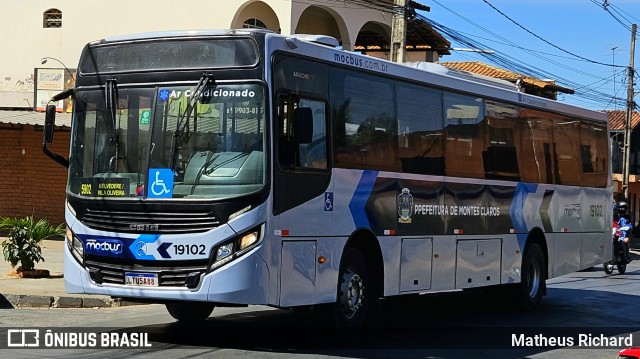 Solaris Transportes 19102 na cidade de Montes Claros, Minas Gerais, Brasil, por Matheus Richard. Número da foto: #13117461.