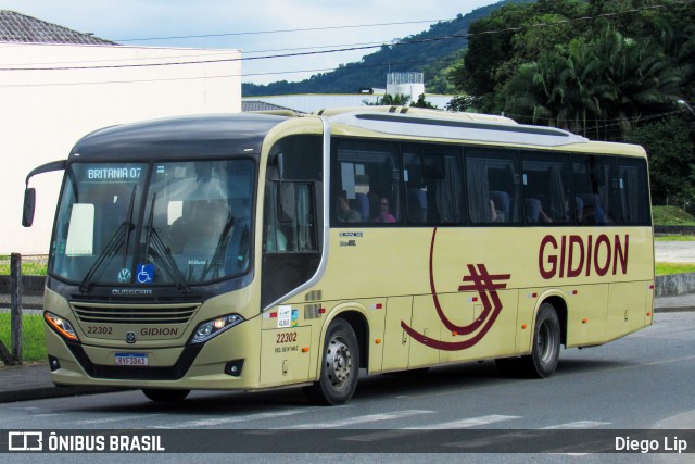 Gidion Transporte e Turismo 22302 na cidade de Joinville, Santa Catarina, Brasil, por Diego Lip. Número da foto: #13118966.