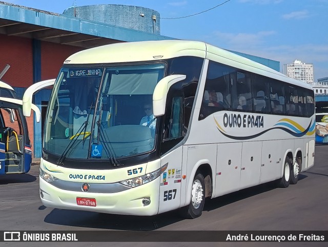 Viação Ouro e Prata 567 na cidade de Porto Alegre, Rio Grande do Sul, Brasil, por André Lourenço de Freitas. Número da foto: #13117344.