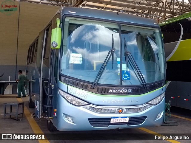 Viação Garcia 83406 na cidade de Londrina, Paraná, Brasil, por Felipe Arguelho. Número da foto: #13116757.