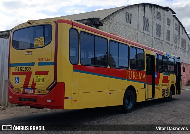 Auto Viação Jurema RJ 120.039 na cidade de Duque de Caxias, Rio de Janeiro, Brasil, por Vitor Dasneves. Número da foto: #13116340.