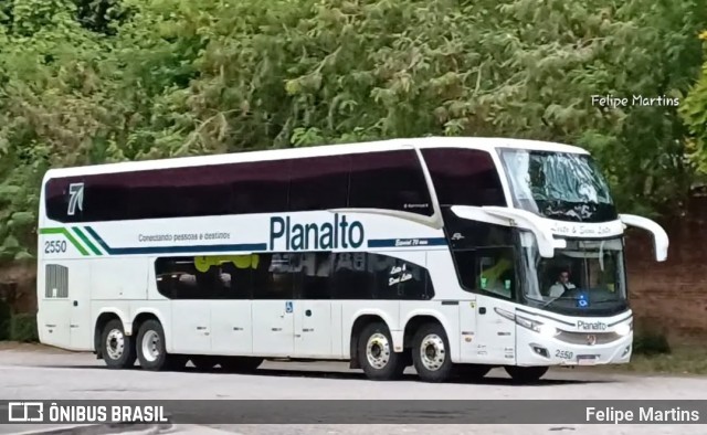 Planalto Transportes 2550 na cidade de Santa Maria, Rio Grande do Sul, Brasil, por Felipe Martins. Número da foto: #13116311.