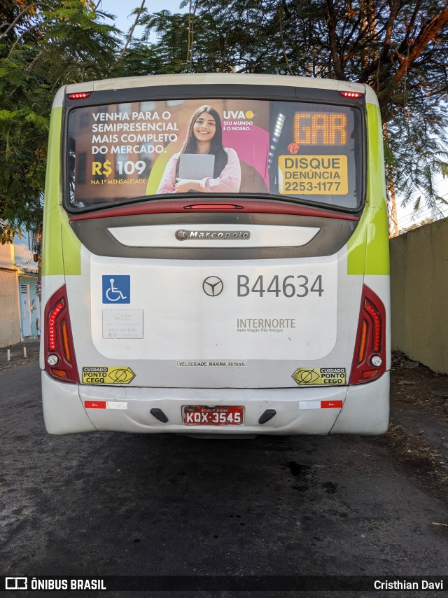 Auto Viação Três Amigos B44634 na cidade de Rio de Janeiro, Rio de Janeiro, Brasil, por Cristhian Davi. Número da foto: #13117068.