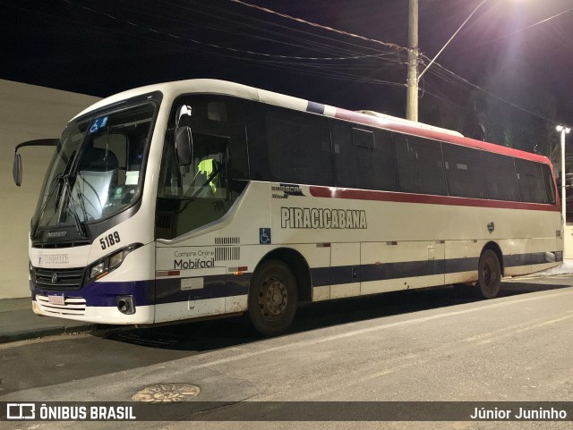 Viação Piracicabana 5189 na cidade de Garça, São Paulo, Brasil, por Júnior Juninho. Número da foto: #13118923.