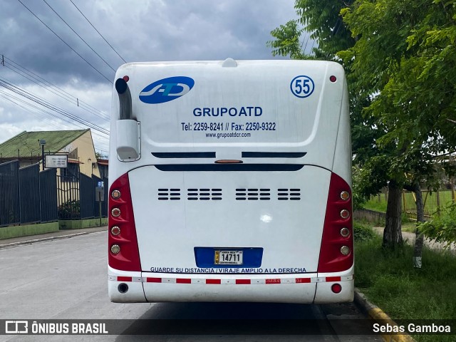 ATD - AutoTransportes Desamparados 55 na cidade de San Rafael Arriba, Desamparados, San José, Costa Rica, por Sebas Gamboa. Número da foto: #13116669.