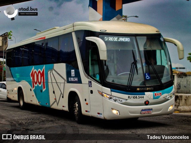 Auto Viação 1001 RJ 108.544 na cidade de Rio de Janeiro, Rio de Janeiro, Brasil, por Tadeu Vasconcelos. Número da foto: #13116476.