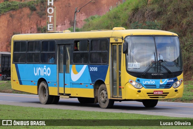 Viação União 3098 na cidade de Muriaé, Minas Gerais, Brasil, por Lucas Oliveira. Número da foto: #13117305.