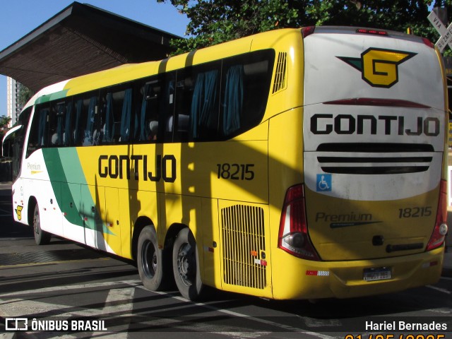 Empresa Gontijo de Transportes 18215 na cidade de São José do Rio Preto, São Paulo, Brasil, por Hariel Bernades. Número da foto: #13116925.