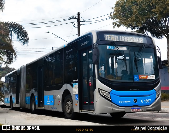 Viação Grajaú S.A. 6 1567 na cidade de São Paulo, São Paulo, Brasil, por Valnei Conceição. Número da foto: #13116832.