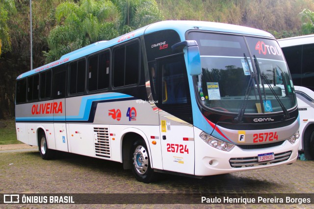 Viação Oliveira 25724 na cidade de Campinas, São Paulo, Brasil, por Paulo Henrique Pereira Borges. Número da foto: #13182746.