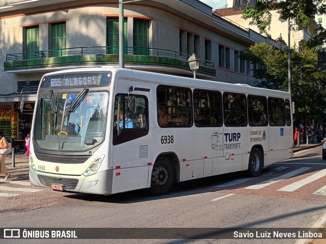 Turb Petrópolis > Turp -Transporte Urbano de Petrópolis 6938 na cidade de Petrópolis, Rio de Janeiro, Brasil, por Savio Luiz Neves Lisboa. Número da foto: #13183026.