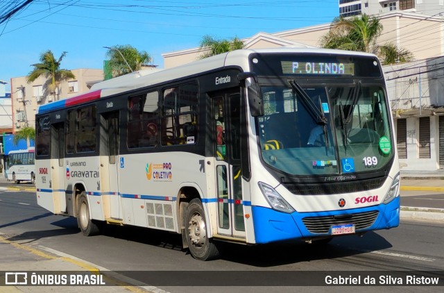 SOGIL - Sociedade de Ônibus Gigante Ltda. 189 na cidade de Gravataí, Rio Grande do Sul, Brasil, por Gabriel da Silva Ristow. Número da foto: #13182142.